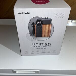 New MASINGO Illuminato Q4 Projector Portable Karaoke Machine Smart 1080p